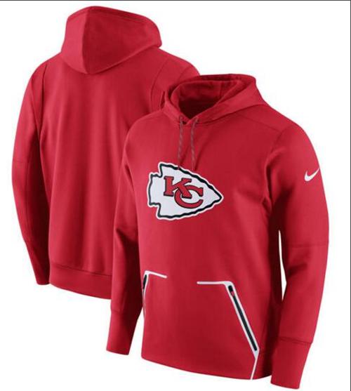 Men's Kansas City Chiefs Nike Red Champ Drive Vapor Speed Pullover Hoodie - Click Image to Close
